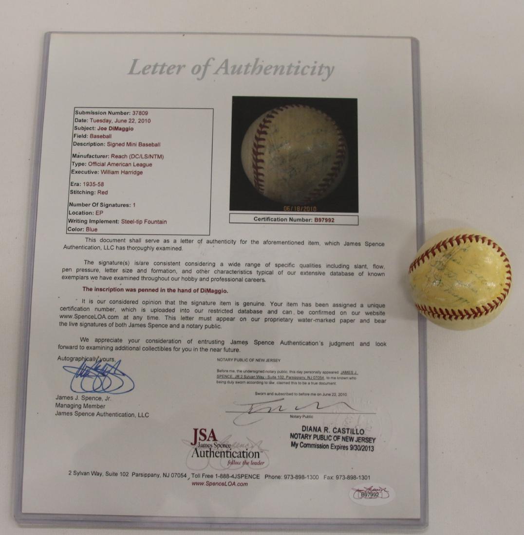 JOE DIMAGGIO BASEBALL CARD (1 of 3)