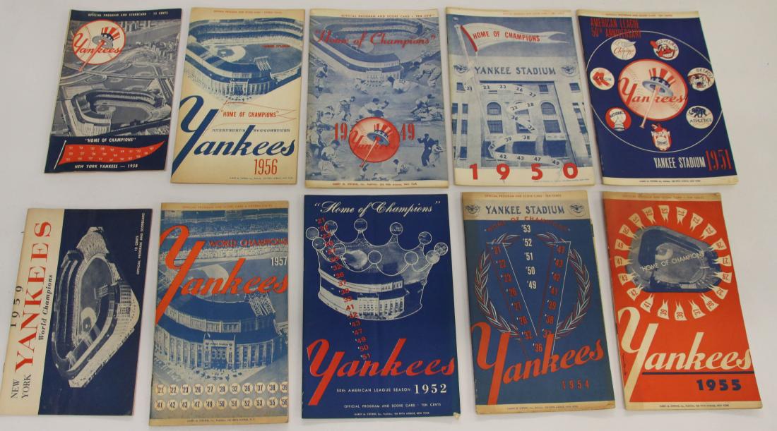 NY YANKEE BASEBALL PROGRAM (1 of 2)