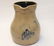 BLUE DECORATED STONEWARE MILK PITCHER