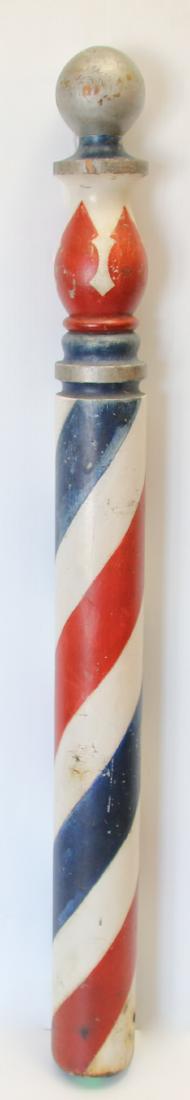 ANTIQUE WOODEN BARBER POLE (1 of 6)