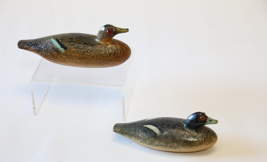 PR. OF WOODEN DUCK DECOYS (1 of 4)