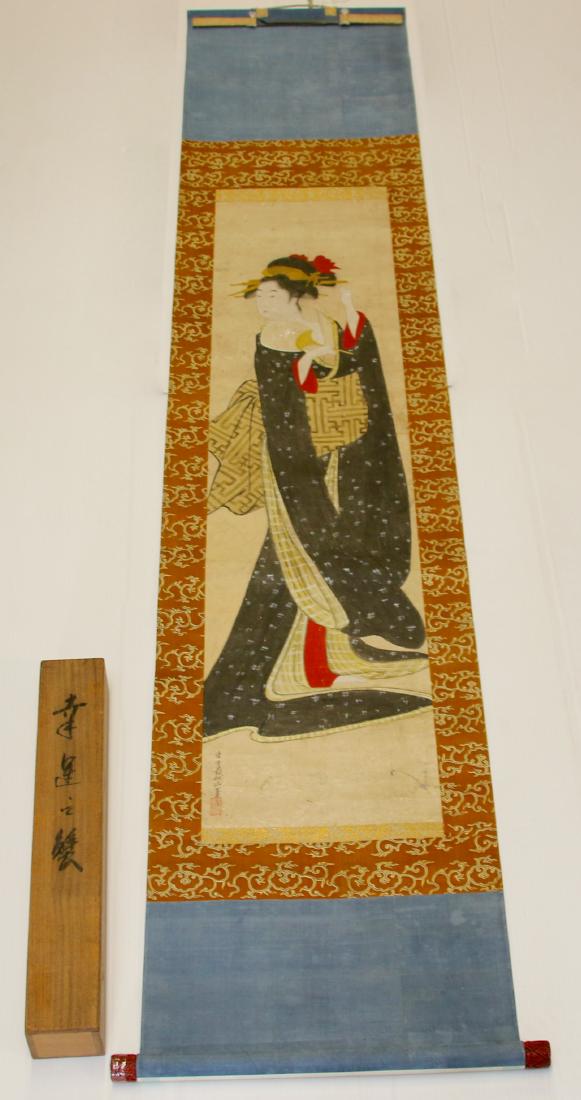 JAPANESE GEISHA GIRL SCROLL (1 of 6)