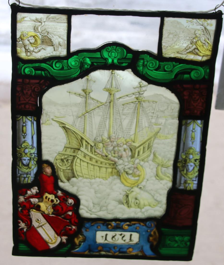 LEADED PANE TAVERN WINDOW (1 of 2)