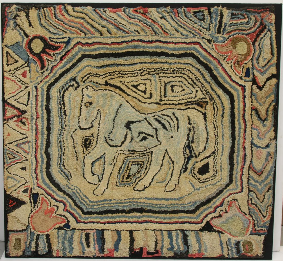 WALL MOUNTED HOOKED RUG (1 of 2)