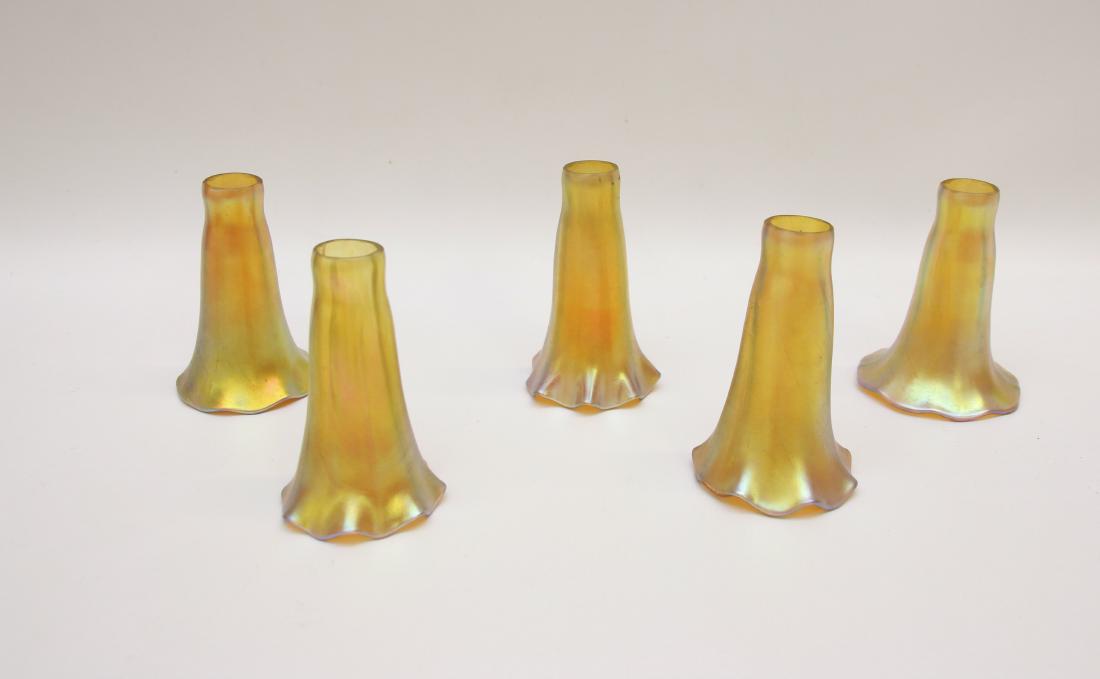 ART GLASS SHADE LOT (1 of 4)