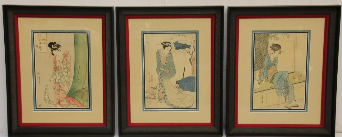(3) JAPANESE WOODBLOCK PRINTS (1 of 3)