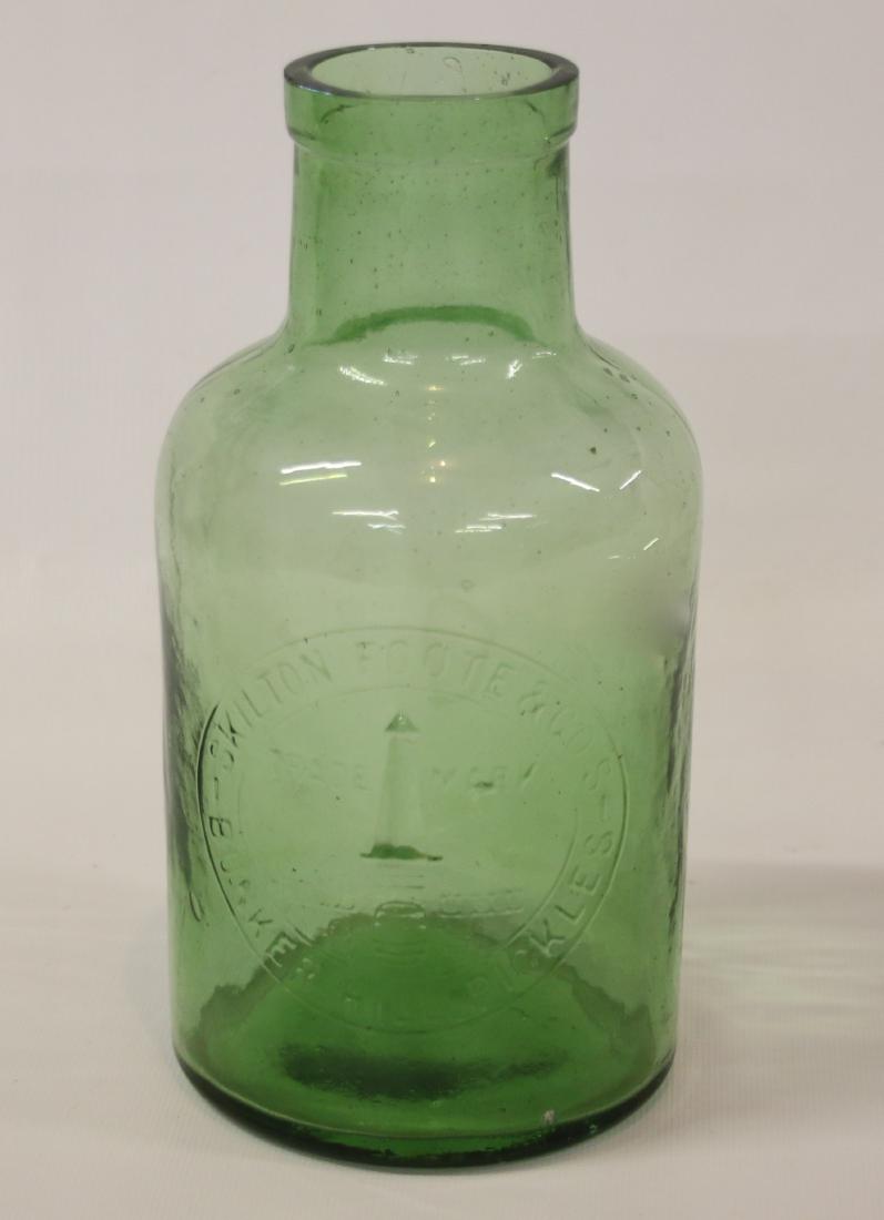 ANTIQUE GLASS PICKLE JAR