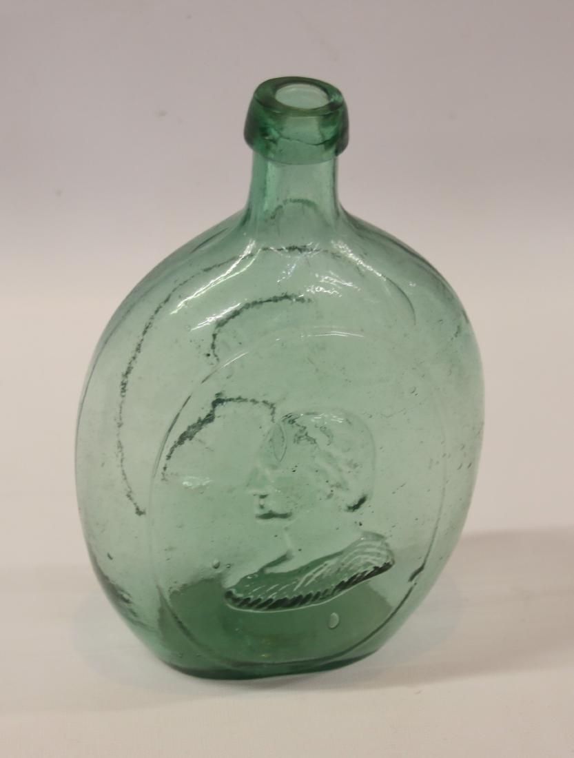 EMBOSSED HISTORICAL FLASK (1 of 3)