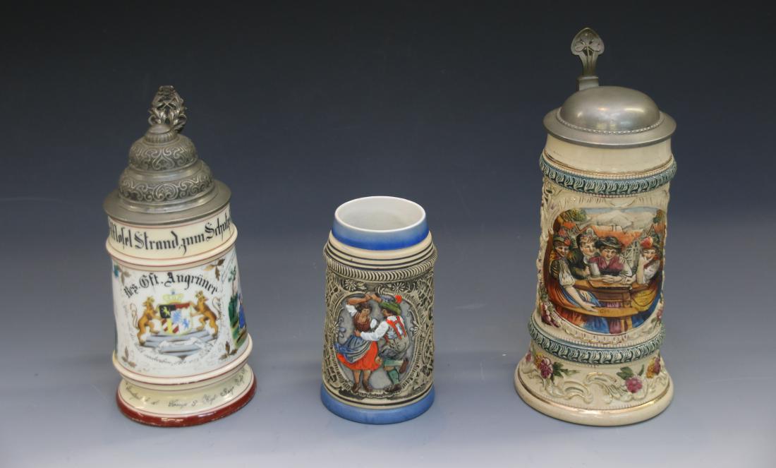 GROUP LOT OF GERMAN STEINS (1 of 3)