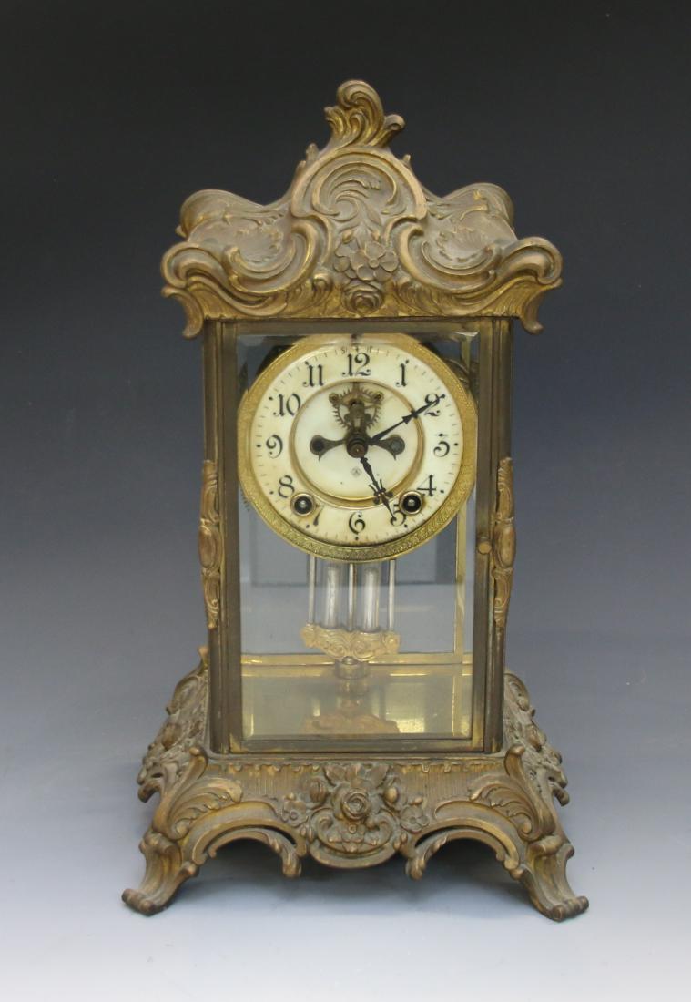AN SONIA GLASS REGULATOR CLOCK