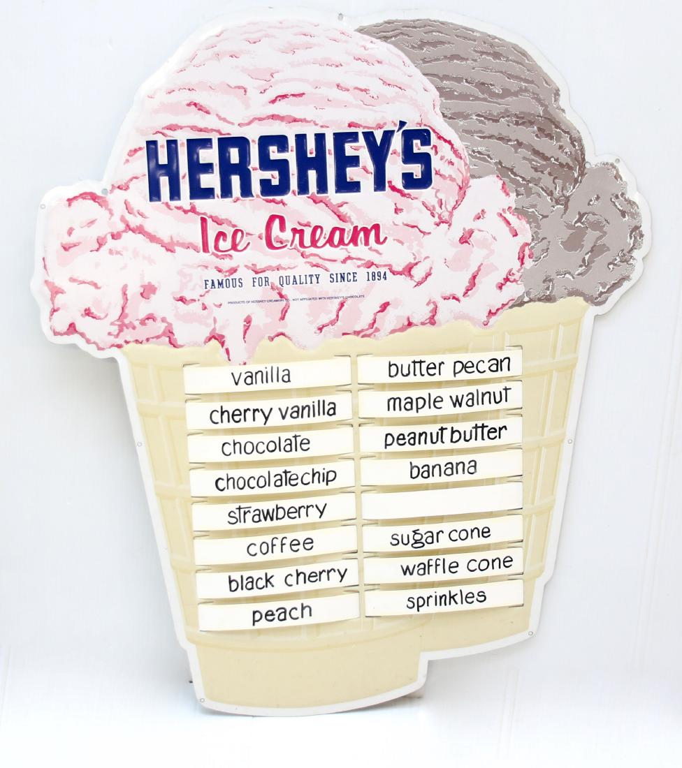 VINTAGE TIN ICE CREAM SIGN (1 of 1)