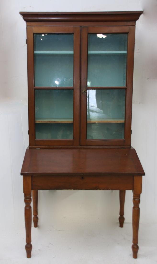 TWO PIECE CHERRY DESK (1 of 4)