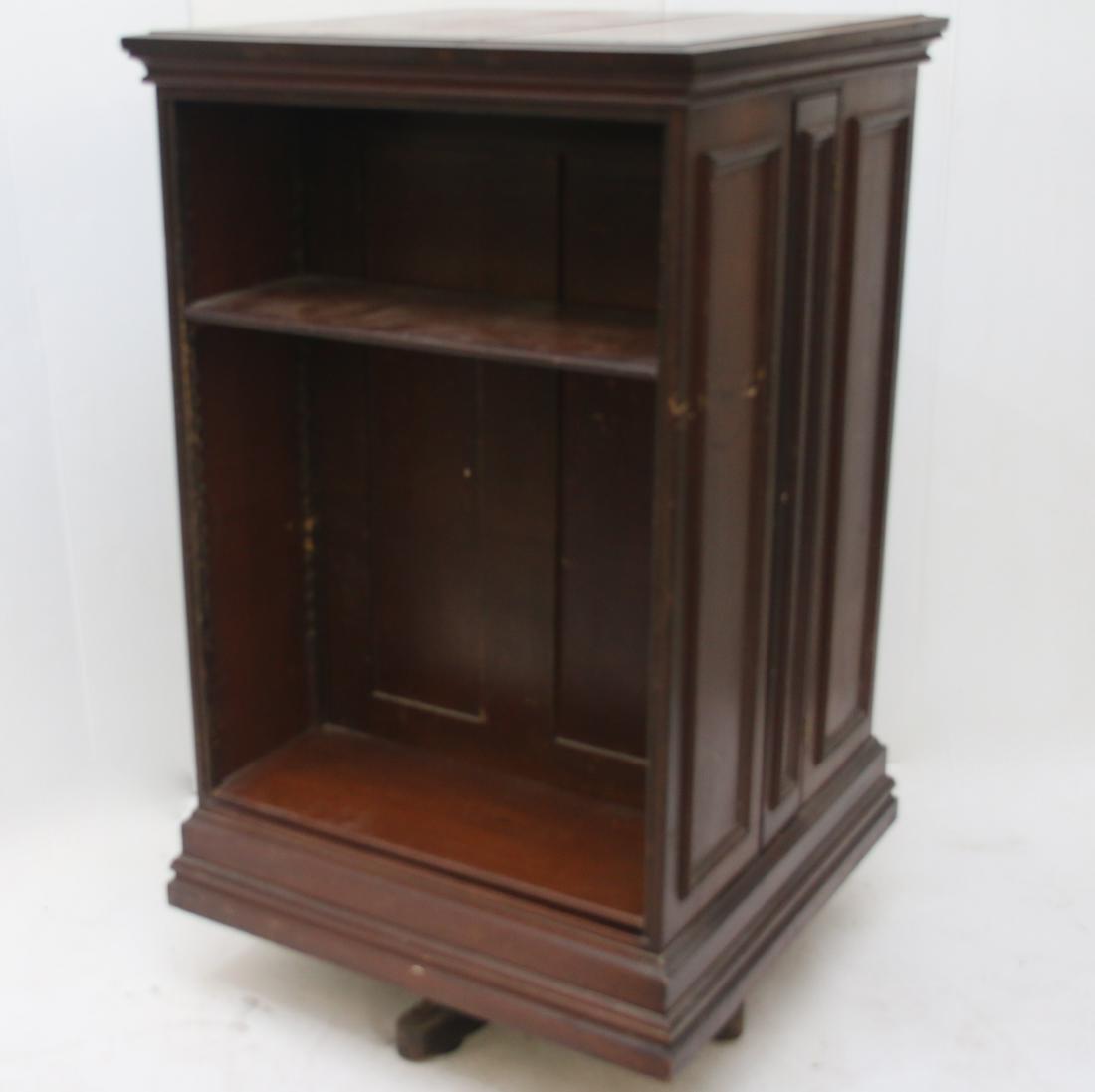 REVOLVING MAHOGANY BOOKSHELF (1 of 4)