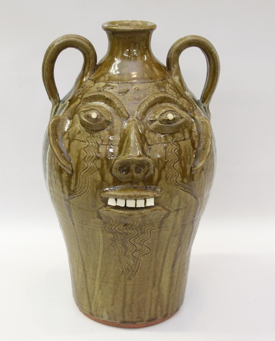 POTTERY FACE JUG