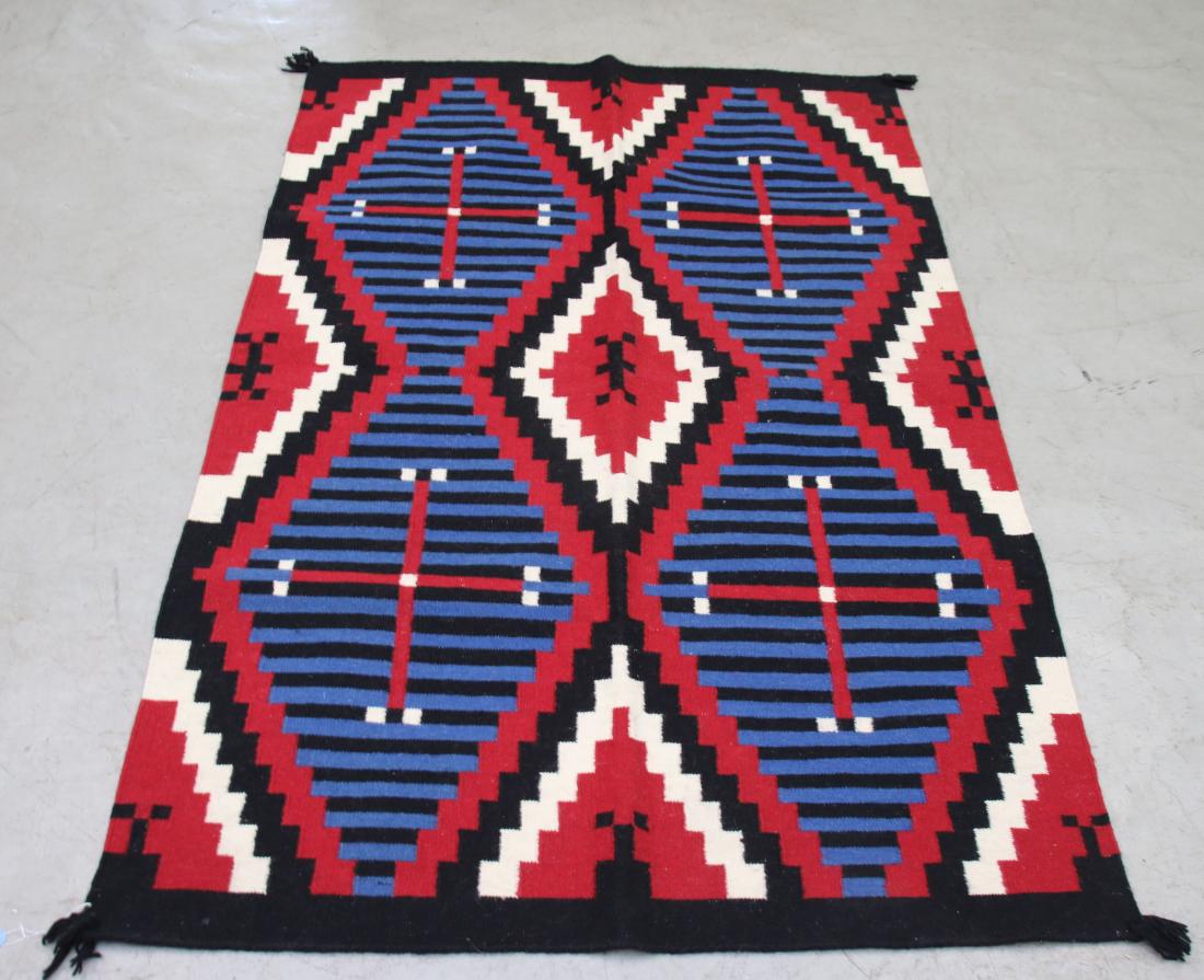 NATIVE AMERICAN WOOL RUG (1 of 3)