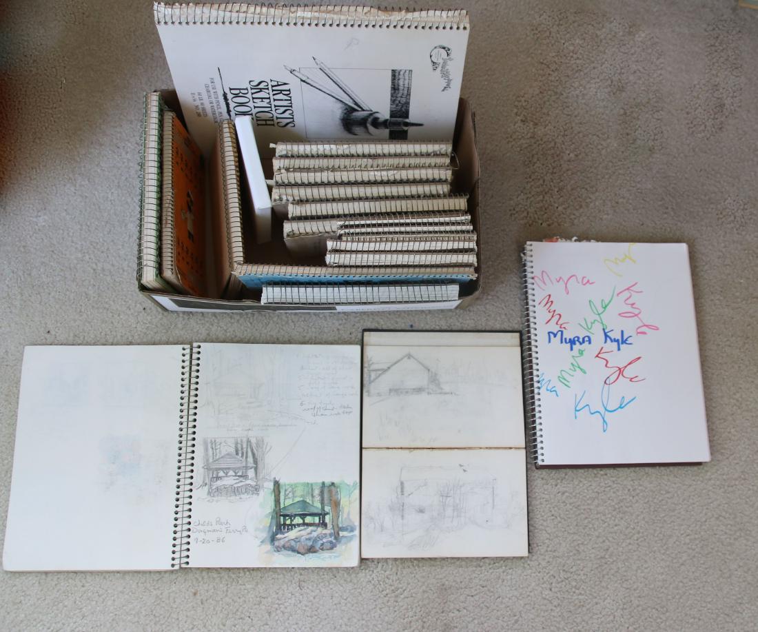 GROUP LOT OF SKETCHBOOKS (1 of 2)