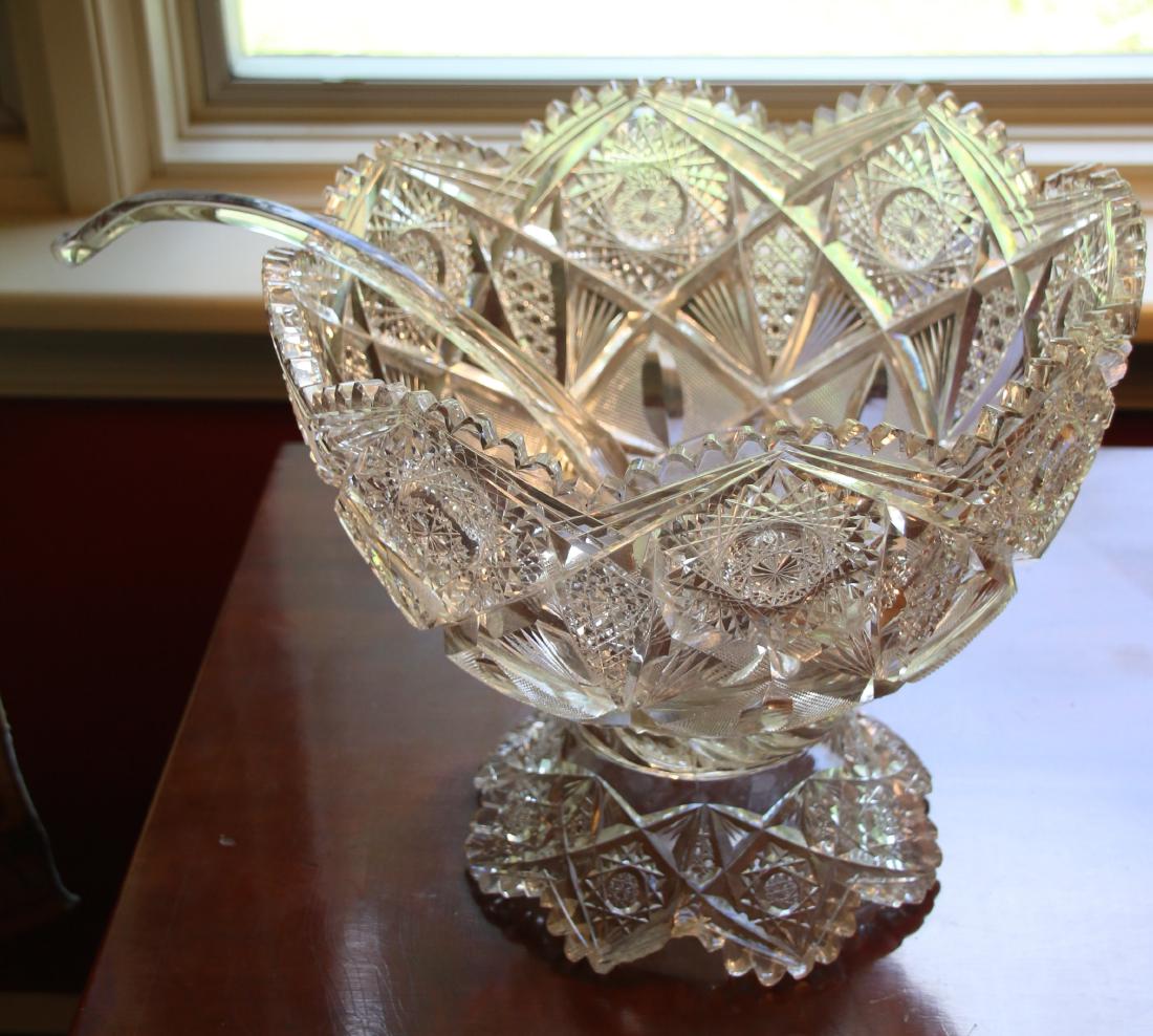 CUT-GLASS PUNCH BOWL (1 of 2)