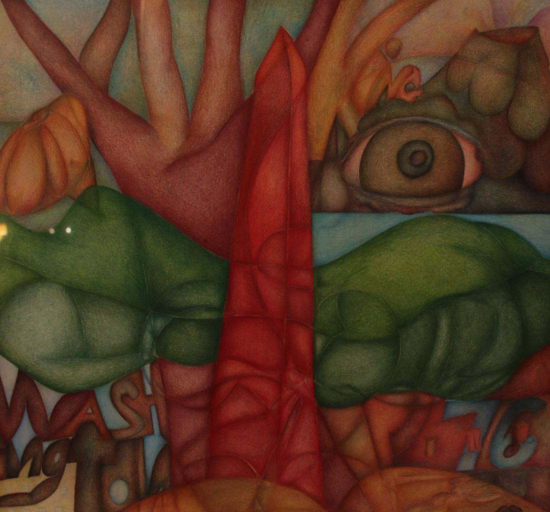 MERLE STEIR CRAYON ON PAPER (1 of 2)