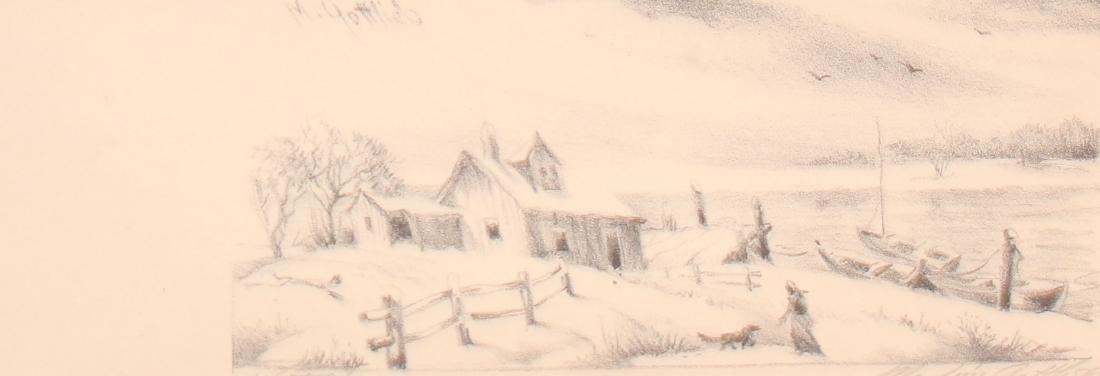 M. GOTTLIEB SIGNED PRINT (1 of 4)