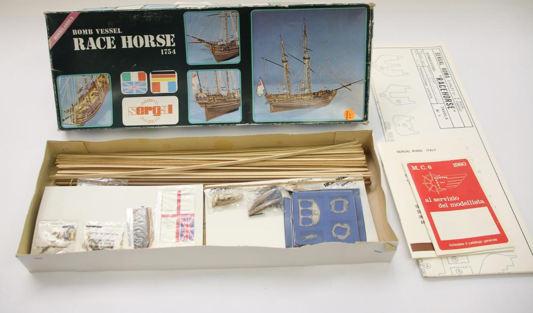Sergal Modelli wooden model kit: Bonb Vessel "Race Horse 1754" , #52