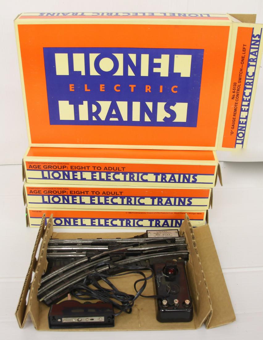 (4) Lionel O gauge remote control switches (1 of 2)