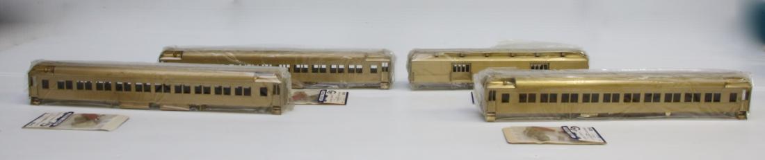 4-Lambert Associates Brass cars: 3-843 Coach & 873 Baggage cars