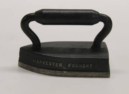 LITTLE ADVERTISING IRON: HARVESTER FOUNDRY" FIRST HEAT FEB. 29TH 1911 4 X 2.25