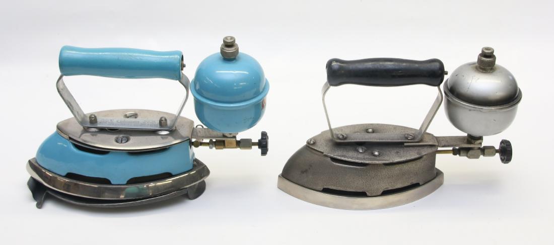 PAIR OF LIQUID FUEL IRONS (1 of 4)