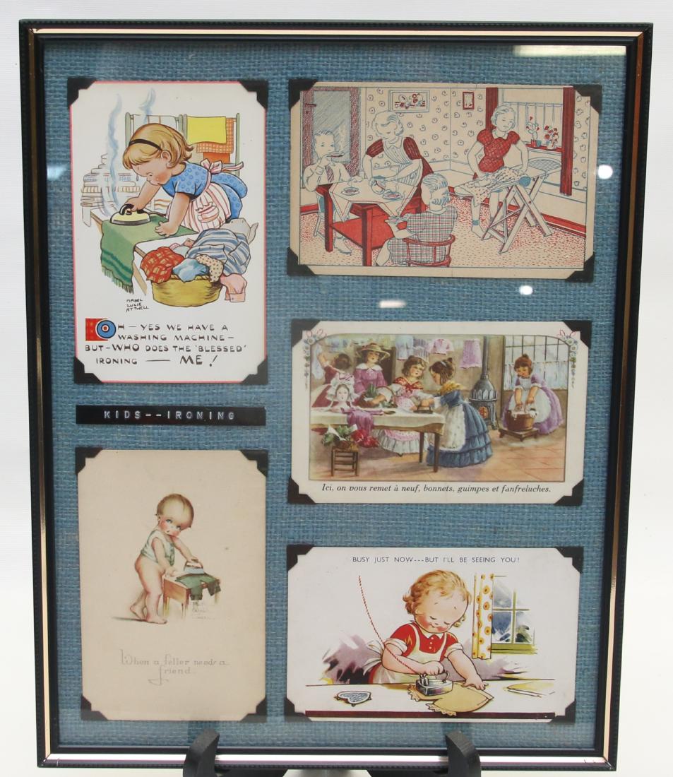 FRAMED ADVERTISING CARD LOT (1 of 6)