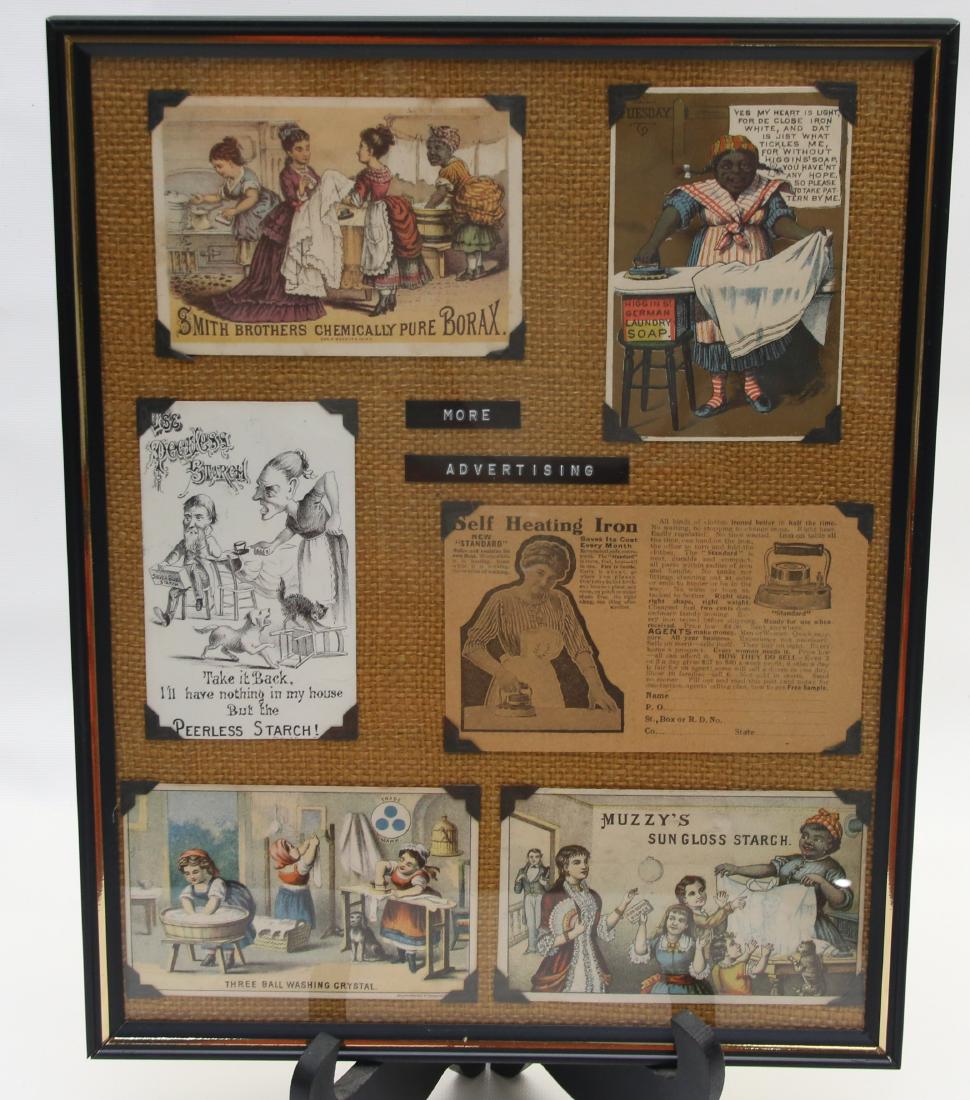 FRAMED ADVERTISING CARD LOT (1 of 3)