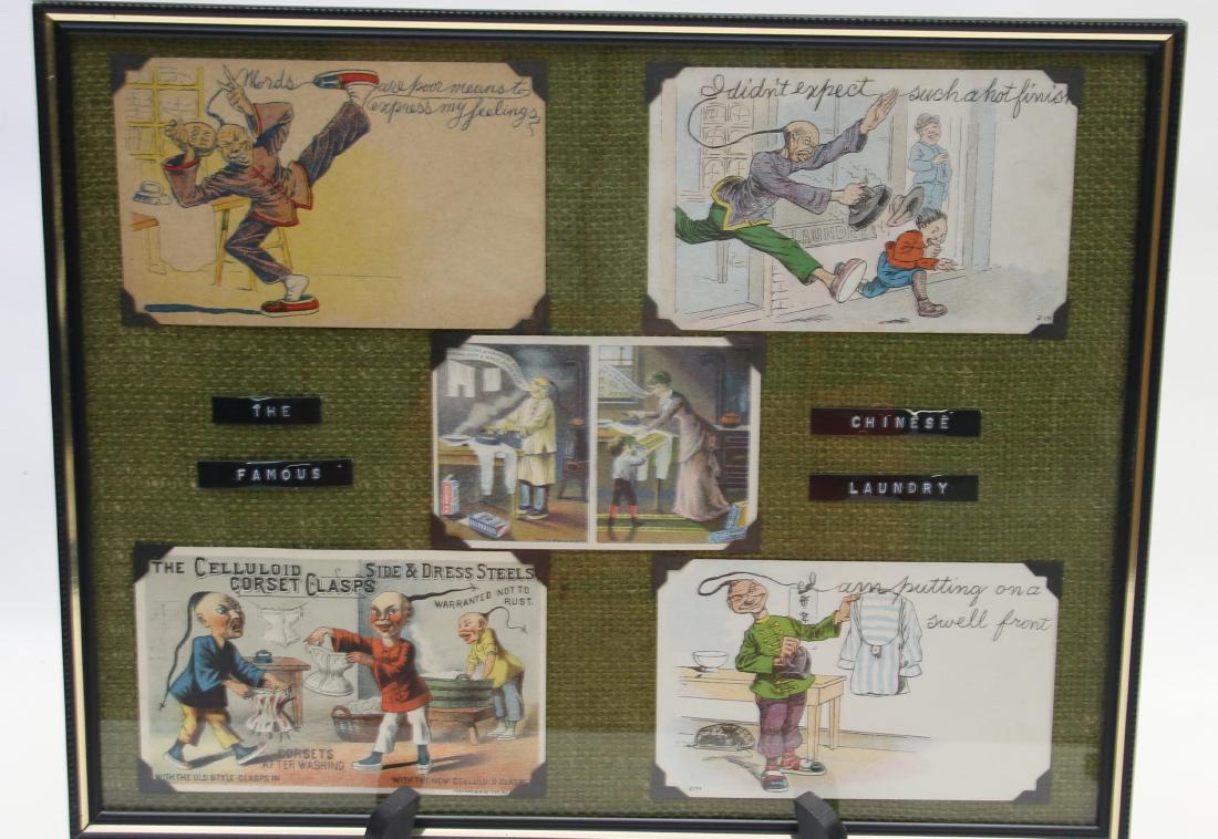 FRAMED ADVERTISING CARD LOT (1 of 4)