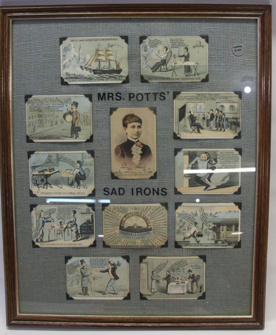 FRAMED ADVERTISING CARD LOT (1 of 2)