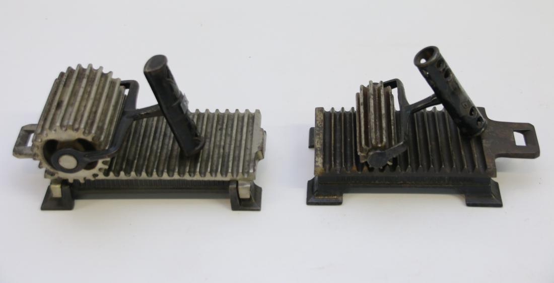 PR. OF HAND FLUTTERS: INCLUDING - SHEPARD WITH LARGE ROLLER AND SHEPARD WITH SMALL ROLLER 7" TO 8" IN LENGTH