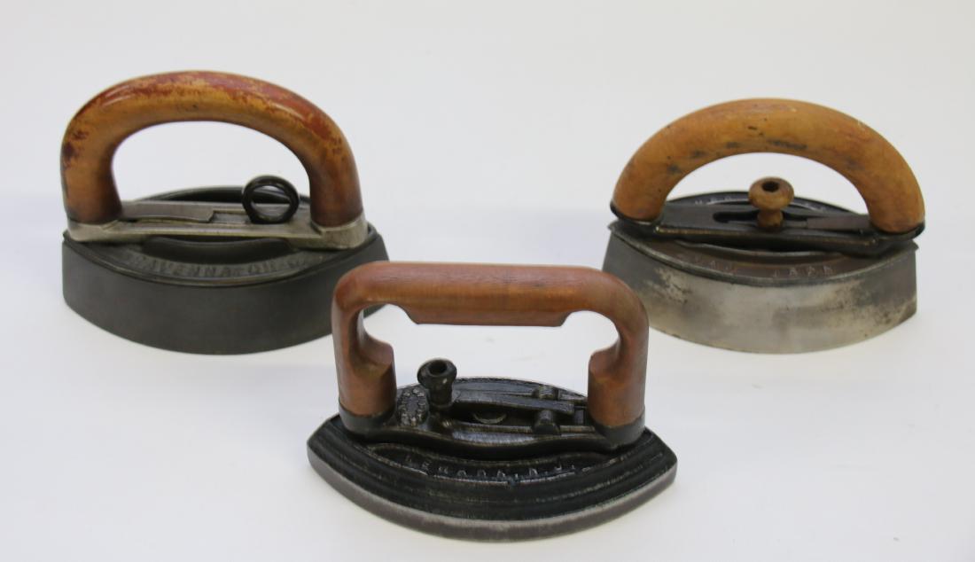 GROUP OF DETACHABLE HANDLE IRONS (1 of 3)