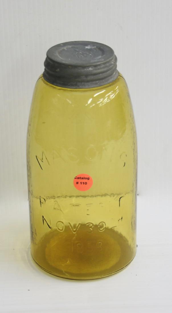 AMBER MASONS CANNING JAR (1 of 2)