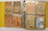 VINTAGE WOODEN POSTCARD ALBUM