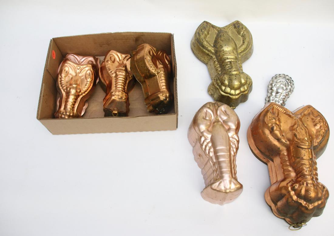 GROUP LOT OF COPPER MOLDS (1 of 1)