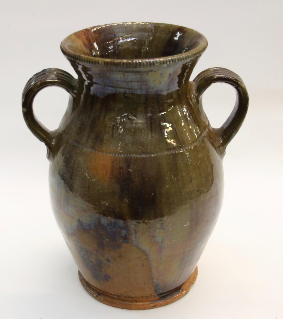 REDWARE TWO HANDLE JUG (1 of 5)