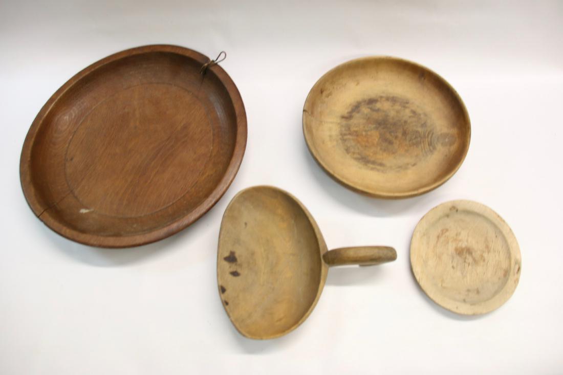 GROUP LOT OF EARLY WOODEN WARE (1 of 5)