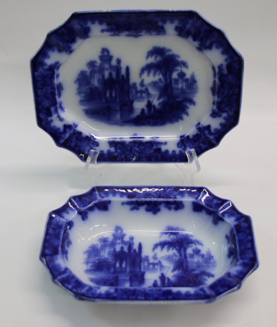 GROUP LOT OF FLOW BLUE CHINA (1 of 3)