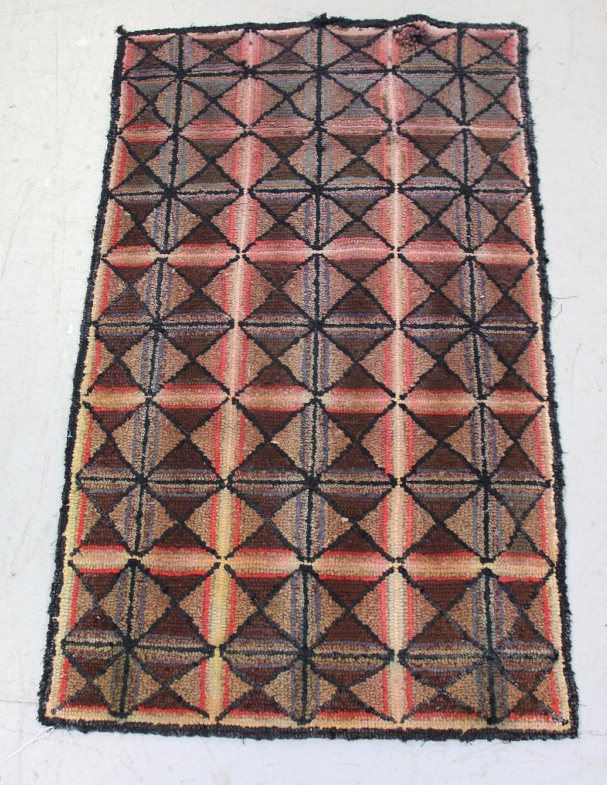 EARLY HOOKED RUG (1 of 3)