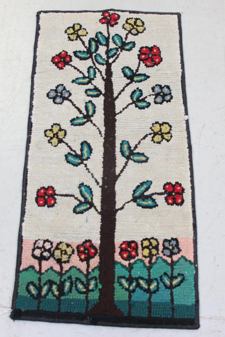 EARLY HOOKED RUG (1 of 3)