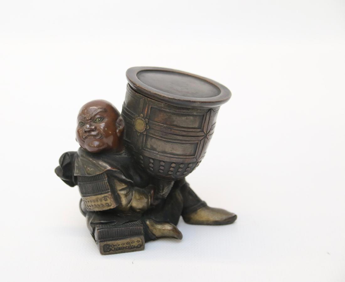19TH CENTURY BRONZE ASIAN INKWELL (1 of 4)