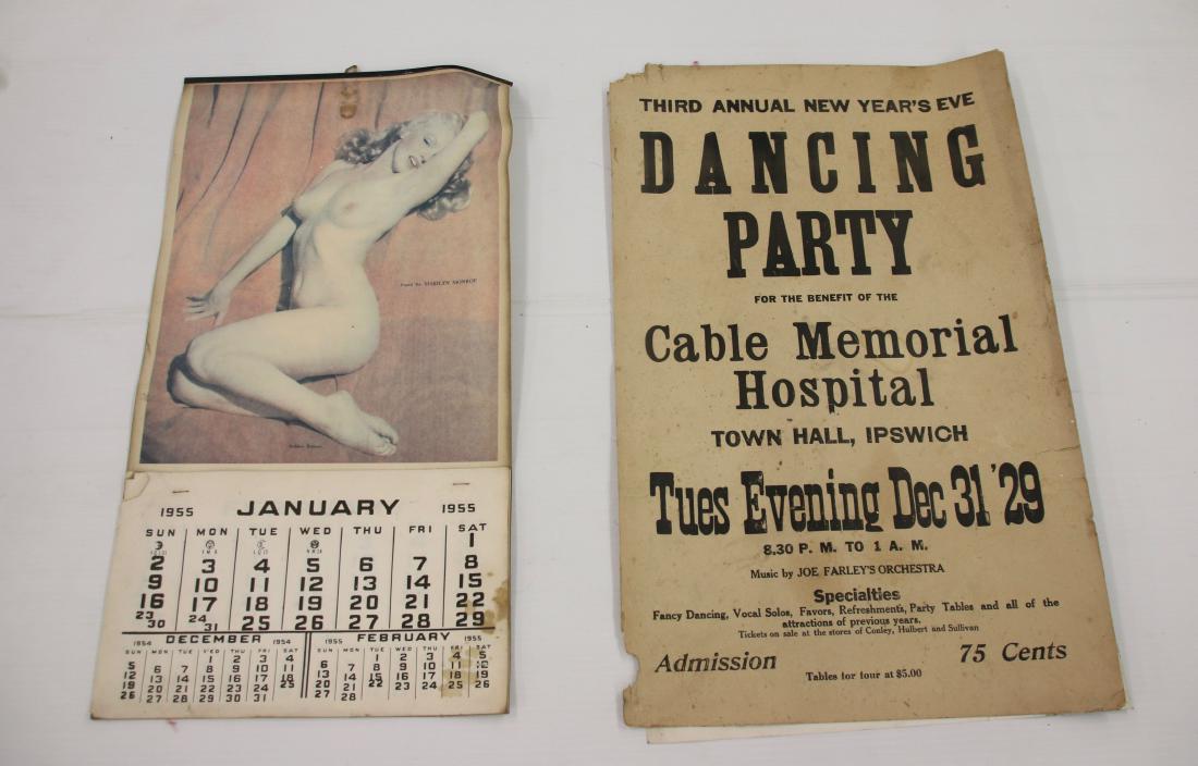 MARILYN MONROE CALENDAR Oct 19, 2018 Hartzell's Auction Gallery