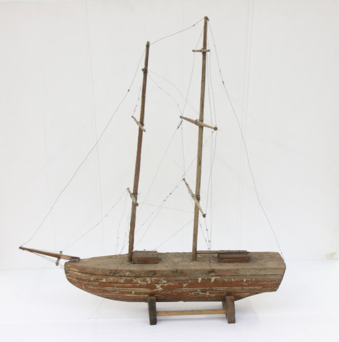 WOODEN POND BOAT (1 of 2)