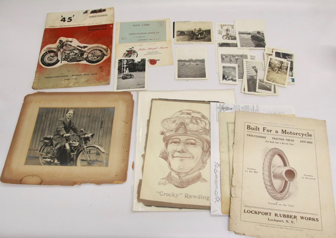 GROUP LOT OF MOTORCYCLE RELATED ITEMS (1 of 3)