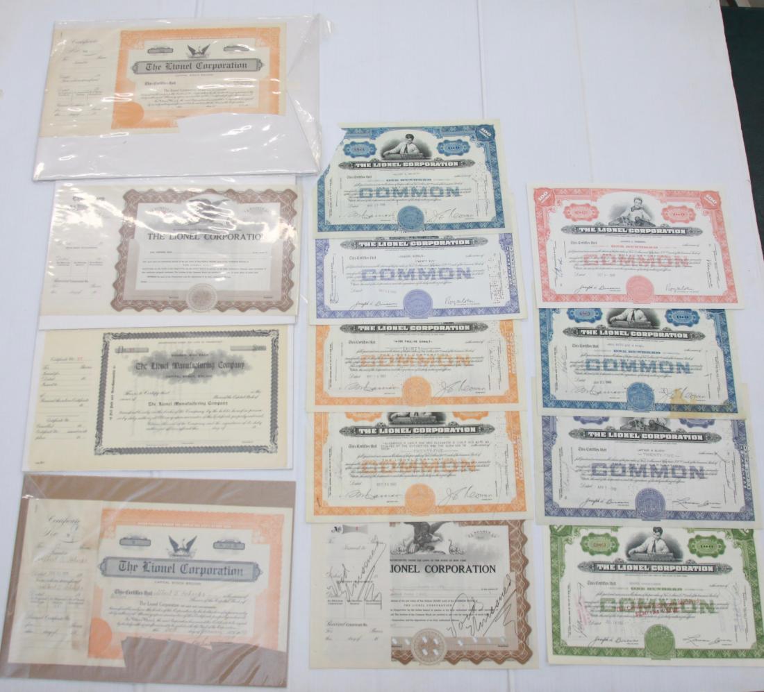 GROUP LOT OF STOCK CERTIFICATES (1 of 4)