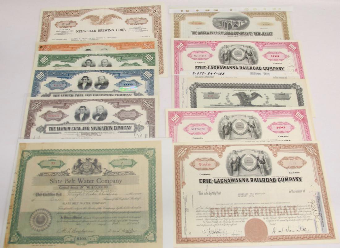 GROUP LOT OF STOCK CERTIFICATES (1 of 1)