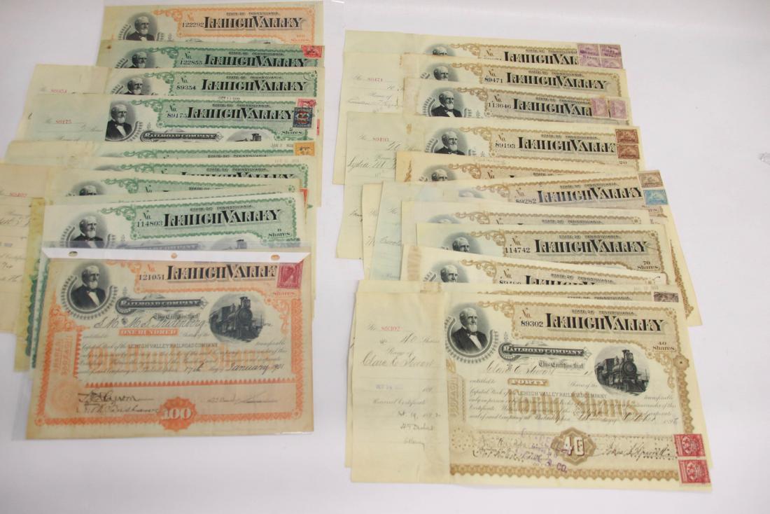 GROUP LOT OF STOCK CERTIFICATES (1 of 2)