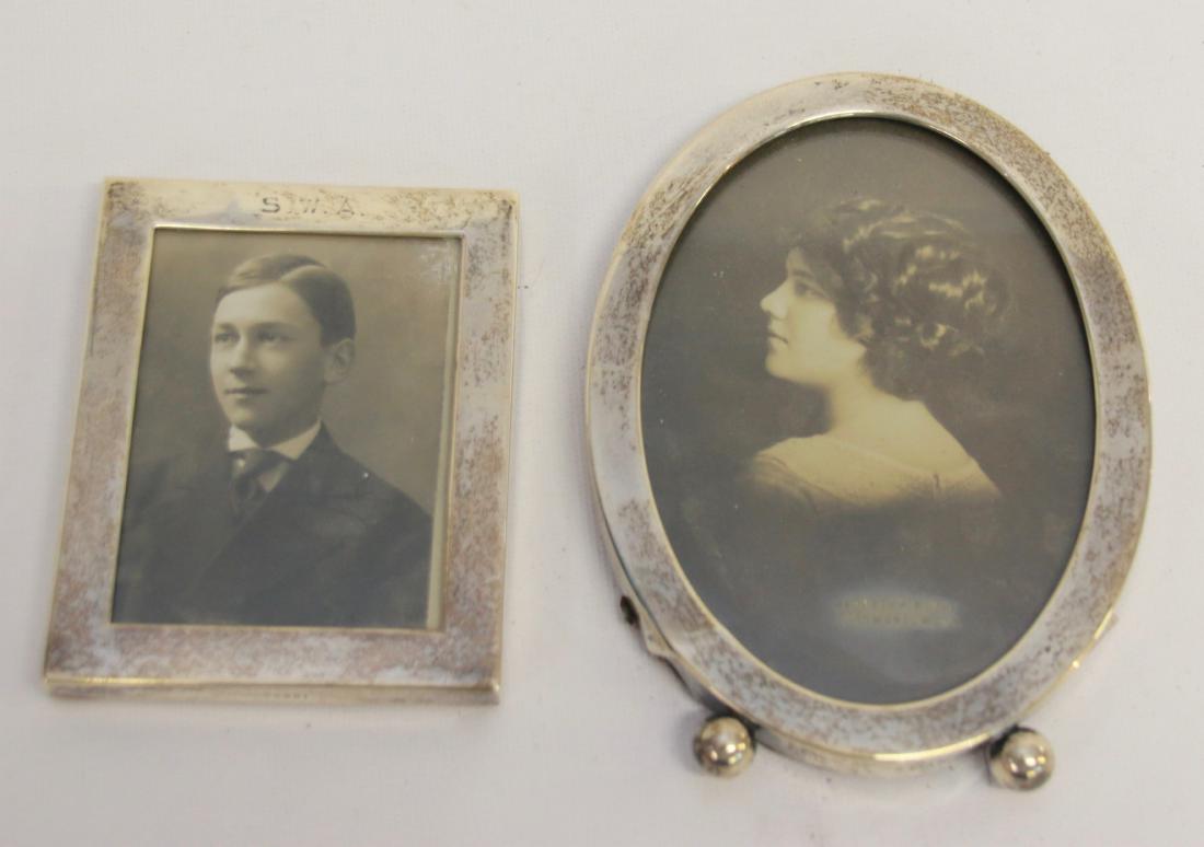 PR. OF STERLING FRAMES: (2) STERLING SILVER PICTURE FRAMES - 2 OZT